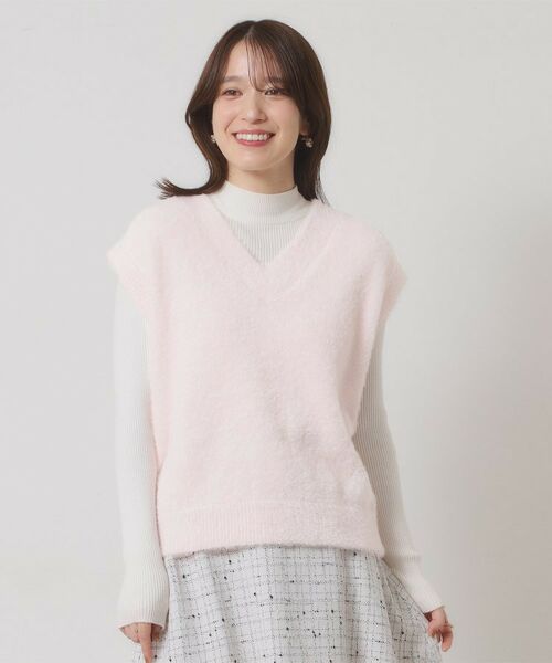 ITS'DEMO / イッツデモ ニット・セーター | 【手洗い可】フェザーヤーンニットジレ | 詳細13