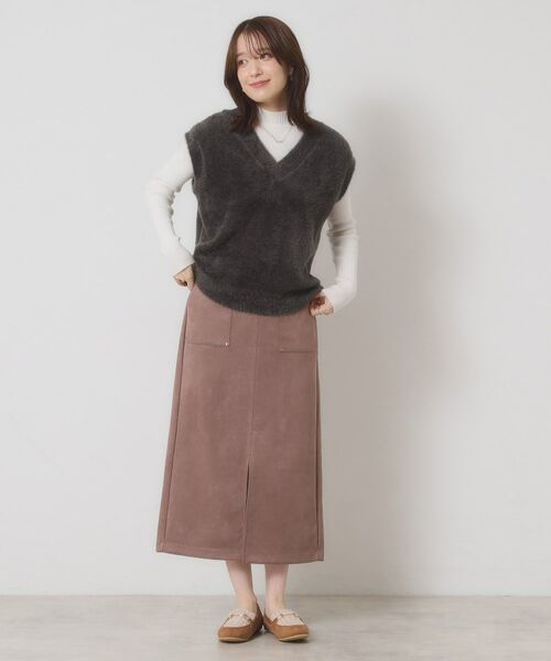 ITS'DEMO / イッツデモ ニット・セーター | 【手洗い可】フェザーヤーンニットジレ | 詳細3