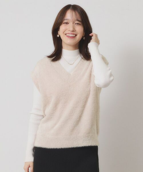 ITS'DEMO / イッツデモ ニット・セーター | 【手洗い可】フェザーヤーンニットジレ | 詳細5