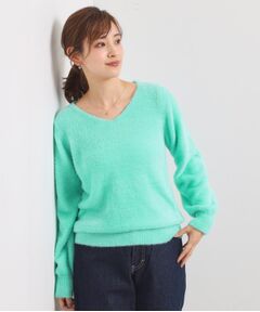 ITS'DEMO / イッツデモ ニット・セーター | 【手洗い可】フェザーヤーンVネックニット