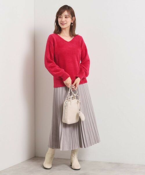 ITS'DEMO / イッツデモ ニット・セーター | 【手洗い可】フェザーヤーンVネックニット | 詳細16