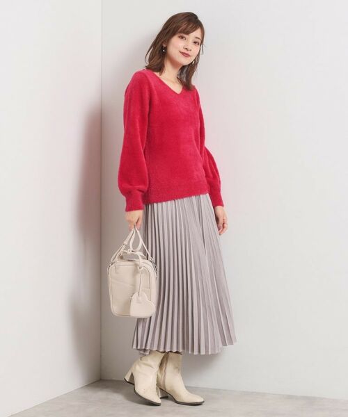 ITS'DEMO / イッツデモ ニット・セーター | 【手洗い可】フェザーヤーンVネックニット | 詳細17