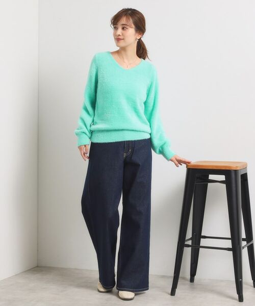 ITS'DEMO / イッツデモ ニット・セーター | 【手洗い可】フェザーヤーンVネックニット | 詳細20