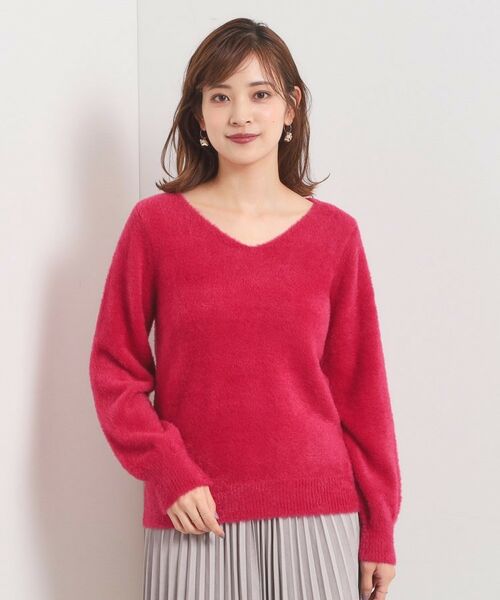 ITS'DEMO / イッツデモ ニット・セーター | 【手洗い可】フェザーヤーンVネックニット | 詳細23