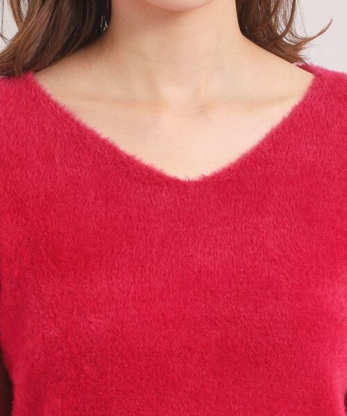 ITS'DEMO / イッツデモ ニット・セーター | 【手洗い可】フェザーヤーンVネックニット | 詳細26