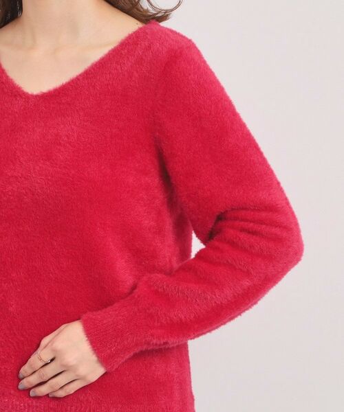 ITS'DEMO / イッツデモ ニット・セーター | 【手洗い可】フェザーヤーンVネックニット | 詳細27