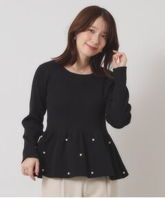 ITS'DEMO / イッツデモ ニット・セーター | 【手洗い可】ペプラムニット