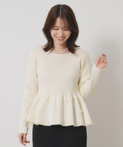 ITS'DEMO / イッツデモ ニット・セーター | 【手洗い可】ペプラムニット | 詳細1