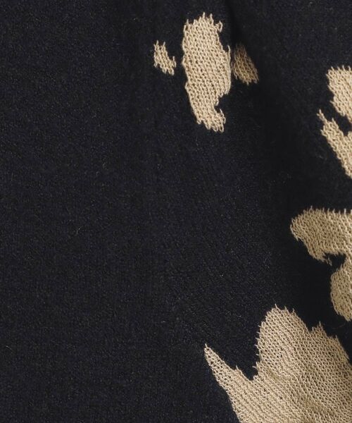 ITS'DEMO / イッツデモ ニット・セーター | 【手洗い可】花柄ジャカード袖ニット | 詳細8