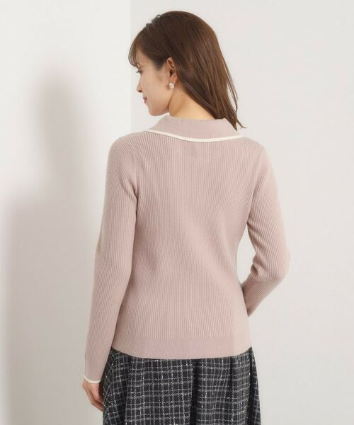 ITS'DEMO / イッツデモ ニット・セーター | 【手洗い可】配色衿リブニット | 詳細15