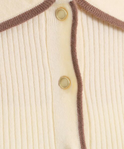 ITS'DEMO / イッツデモ ニット・セーター | 【手洗い可】配色衿リブニット | 詳細4