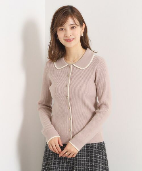 ITS'DEMO / イッツデモ ニット・セーター | 【手洗い可】配色衿リブニット | 詳細9