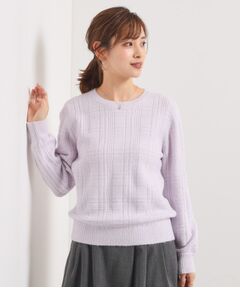 ITS'DEMO / イッツデモ ニット・セーター | 【手洗い可】ラメチェックニット