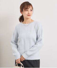 ITS'DEMO / イッツデモ ニット・セーター | 【手洗い可】ラメチェックニット