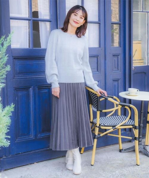 ITS'DEMO / イッツデモ ニット・セーター | 【手洗い可】ラメチェックニット | 詳細1