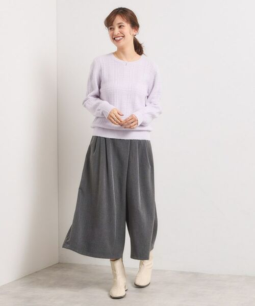 ITS'DEMO / イッツデモ ニット・セーター | 【手洗い可】ラメチェックニット | 詳細12