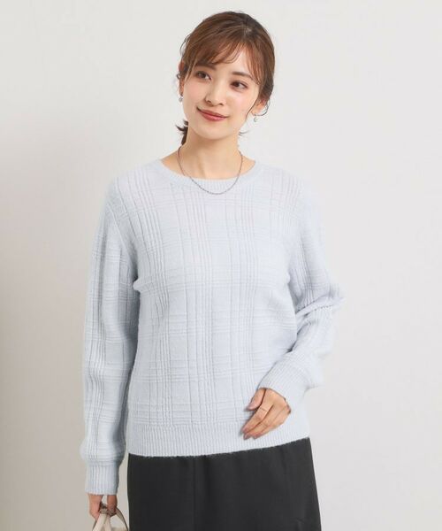 ITS'DEMO / イッツデモ ニット・セーター | 【手洗い可】ラメチェックニット | 詳細15