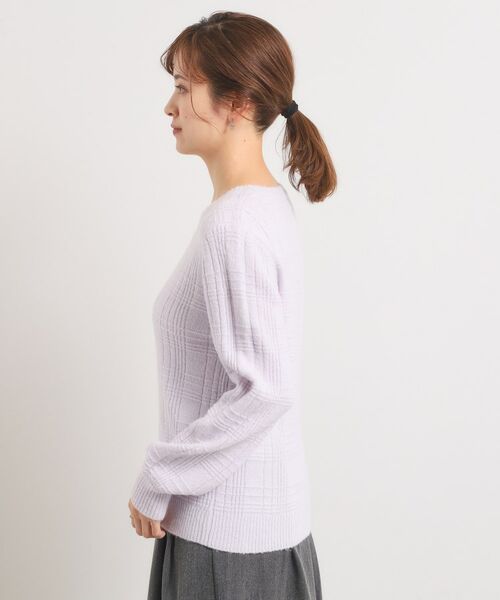 ITS'DEMO / イッツデモ ニット・セーター | 【手洗い可】ラメチェックニット | 詳細20