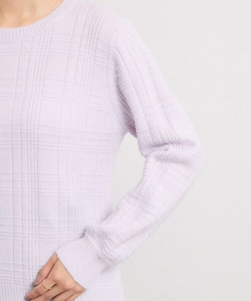 ITS'DEMO / イッツデモ ニット・セーター | 【手洗い可】ラメチェックニット | 詳細23