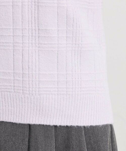 ITS'DEMO / イッツデモ ニット・セーター | 【手洗い可】ラメチェックニット | 詳細25