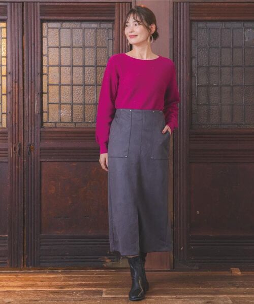 ITS'DEMO / イッツデモ ニット・セーター | 【手洗い可】バックパール調ラメニット | 詳細1