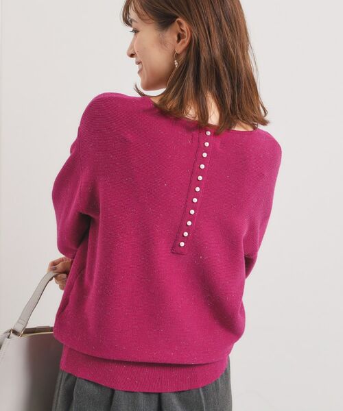 ITS'DEMO / イッツデモ ニット・セーター | 【手洗い可】バックパール調ラメニット | 詳細15