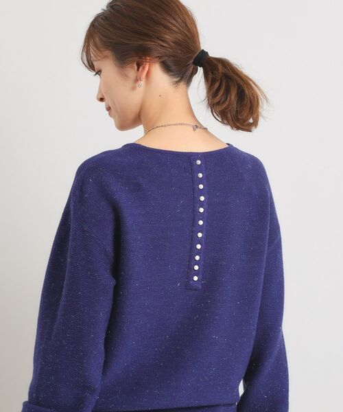 ITS'DEMO / イッツデモ ニット・セーター | 【手洗い可】バックパール調ラメニット | 詳細19