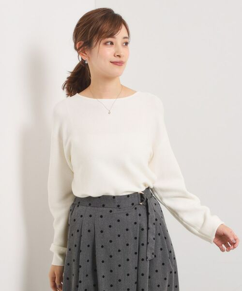 ITS'DEMO / イッツデモ ニット・セーター | 【手洗い可】バックパール調ラメニット | 詳細4