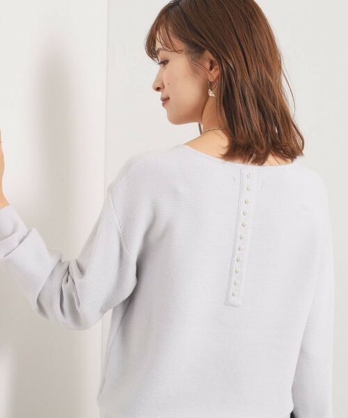 ITS'DEMO / イッツデモ ニット・セーター | 【手洗い可】バックパール調ラメニット | 詳細7