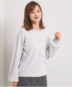 ITS'DEMO / イッツデモ ニット・セーター | 【手洗い可】スカラップパール調ラメニット