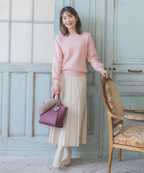 ITS'DEMO / イッツデモ ニット・セーター | 【手洗い可】スカラップパール調ラメニット | 詳細1