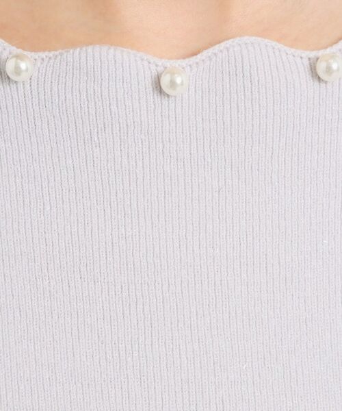 ITS'DEMO / イッツデモ ニット・セーター | 【手洗い可】スカラップパール調ラメニット | 詳細10