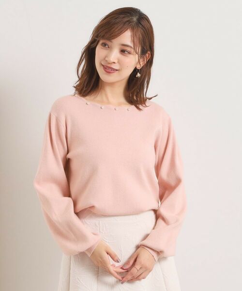 ITS'DEMO / イッツデモ ニット・セーター | 【手洗い可】スカラップパール調ラメニット | 詳細12