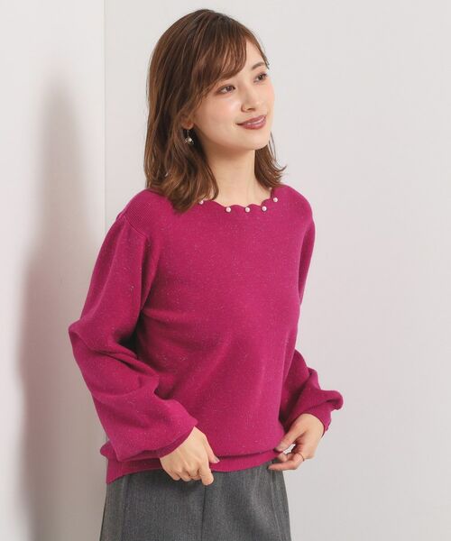 ITS'DEMO / イッツデモ ニット・セーター | 【手洗い可】スカラップパール調ラメニット | 詳細16