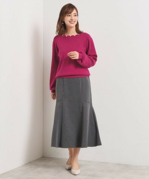 ITS'DEMO / イッツデモ ニット・セーター | 【手洗い可】スカラップパール調ラメニット | 詳細17