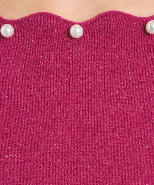 ITS'DEMO / イッツデモ ニット・セーター | 【手洗い可】スカラップパール調ラメニット | 詳細18