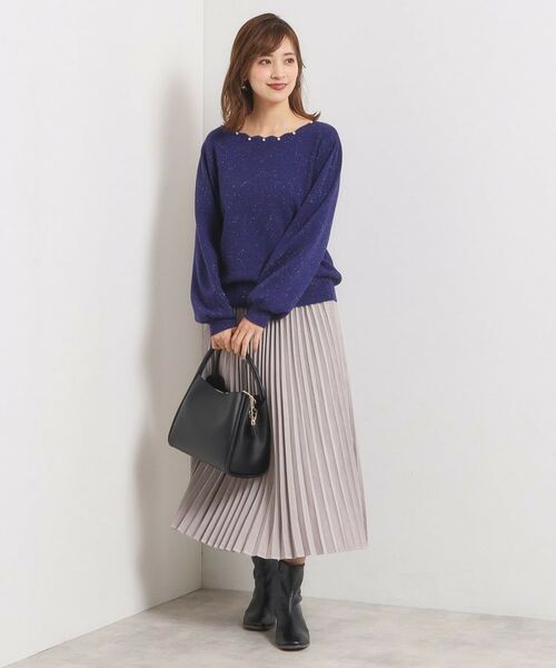 ITS'DEMO / イッツデモ ニット・セーター | 【手洗い可】スカラップパール調ラメニット | 詳細21