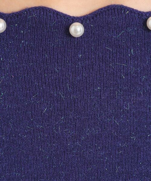 ITS'DEMO / イッツデモ ニット・セーター | 【手洗い可】スカラップパール調ラメニット | 詳細22
