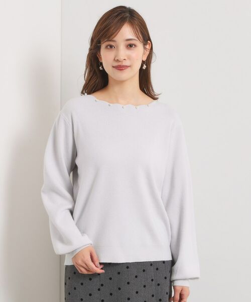 ITS'DEMO / イッツデモ ニット・セーター | 【手洗い可】スカラップパール調ラメニット | 詳細23