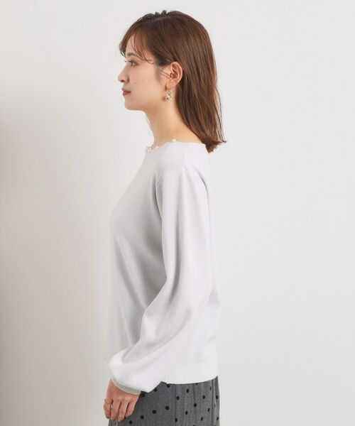 ITS'DEMO / イッツデモ ニット・セーター | 【手洗い可】スカラップパール調ラメニット | 詳細24