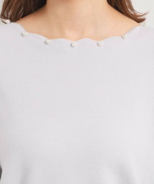 ITS'DEMO / イッツデモ ニット・セーター | 【手洗い可】スカラップパール調ラメニット | 詳細26