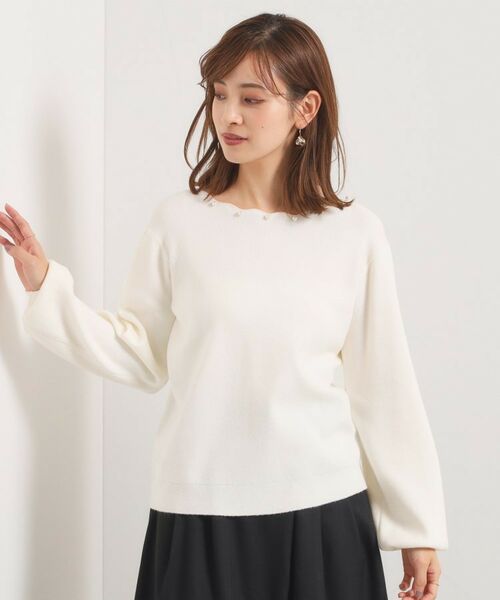 ITS'DEMO / イッツデモ ニット・セーター | 【手洗い可】スカラップパール調ラメニット | 詳細4