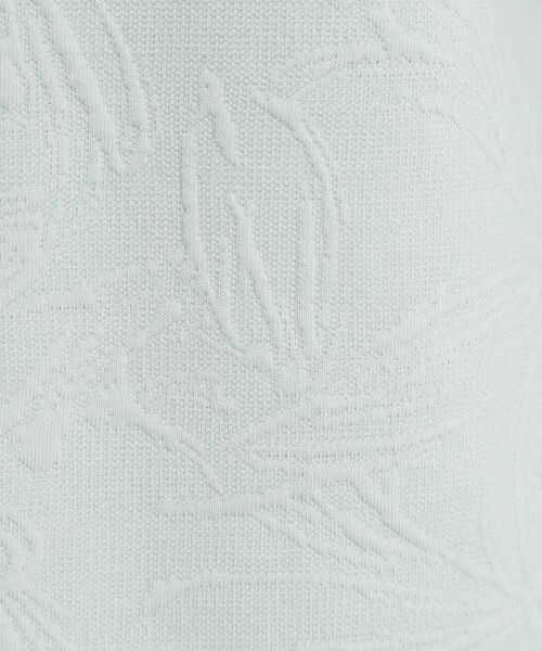 ITS'DEMO / イッツデモ カットソー | 【洗濯機OK／セットアップ可】花柄ジャカードトップス | 詳細12