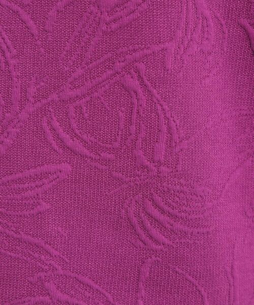 ITS'DEMO / イッツデモ カットソー | 【洗濯機OK／セットアップ可】花柄ジャカードトップス | 詳細16