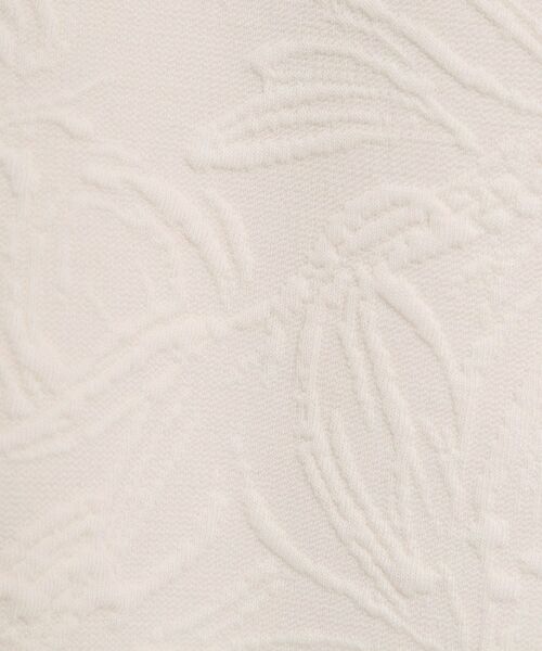 ITS'DEMO / イッツデモ カットソー | 【洗濯機OK／セットアップ可】花柄ジャカードトップス | 詳細4