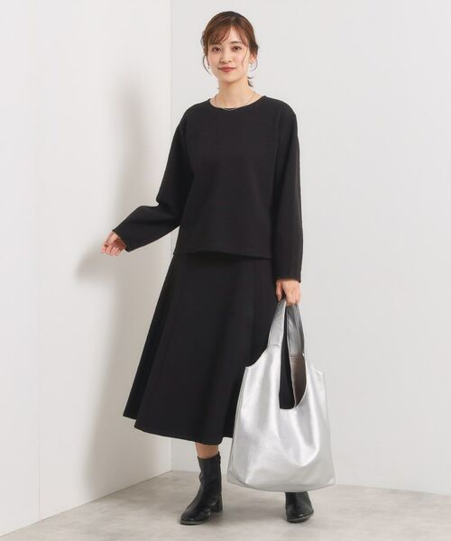 ITS'DEMO / イッツデモ カットソー | 【洗濯機OK／セットアップ可】花柄ジャカードトップス | 詳細7