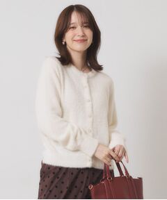 ITS'DEMO / イッツデモ カーディガン・ボレロ | 【手洗い可】フェザーヤーンクルーカーディガン