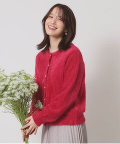 ITS'DEMO / イッツデモ カーディガン・ボレロ | 【手洗い可】フェザーヤーンクルーカーディガン