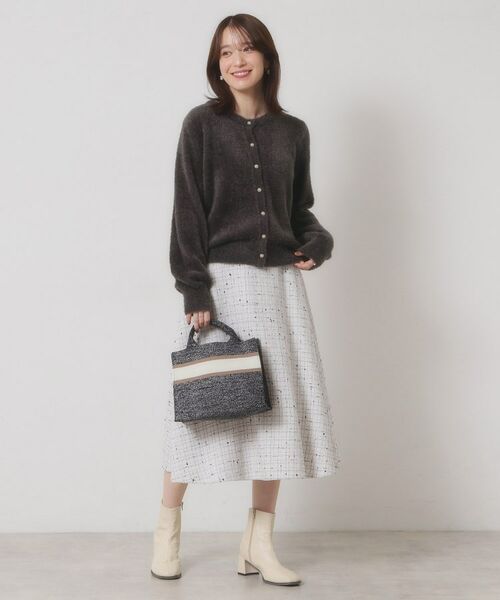 ITS'DEMO / イッツデモ カーディガン・ボレロ | 【手洗い可】フェザーヤーンクルーカーディガン | 詳細14