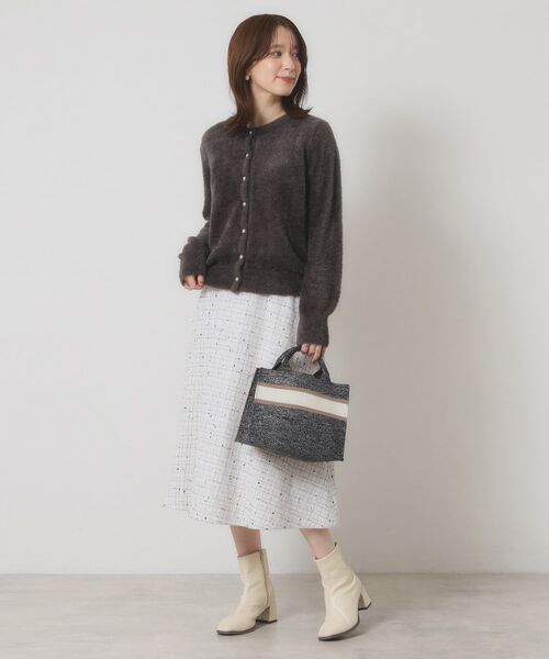 ITS'DEMO / イッツデモ カーディガン・ボレロ | 【手洗い可】フェザーヤーンクルーカーディガン | 詳細15